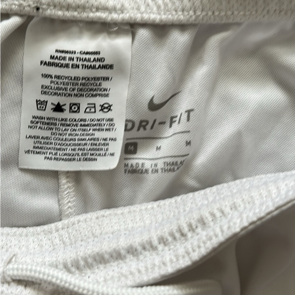 Nike Dri-FIT White Athletic Shorts